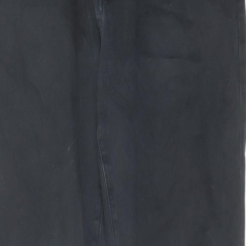 Gap Mens Black Cotton Straight Jeans Size 34 in L32 in Regular Zip