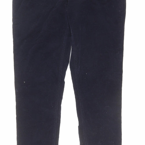 George Womens Blue Cotton Jegging Trousers Size 10 L28 in Regular