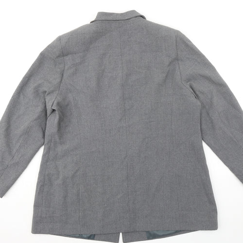 SlimTru Womens Grey Jacket Blazer Size 22 Button