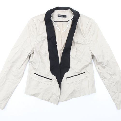 Dorothy Perkins Womens Beige Jacket Blazer Size 16