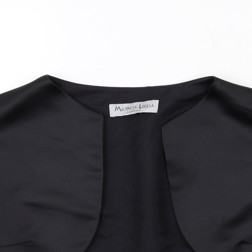 Michaela Louisa Womens Black Jacket Size 16