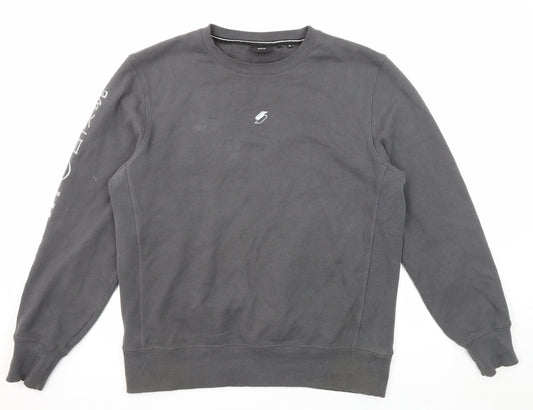 Superdry Mens Grey Cotton Pullover Sweatshirt Size XL