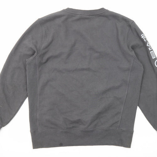 Superdry Mens Grey Cotton Pullover Sweatshirt Size XL