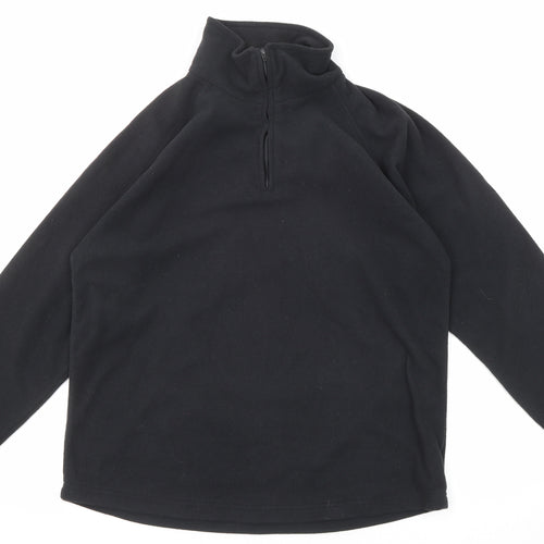 TOG24 Mens Black Polyester Pullover Sweatshirt Size L