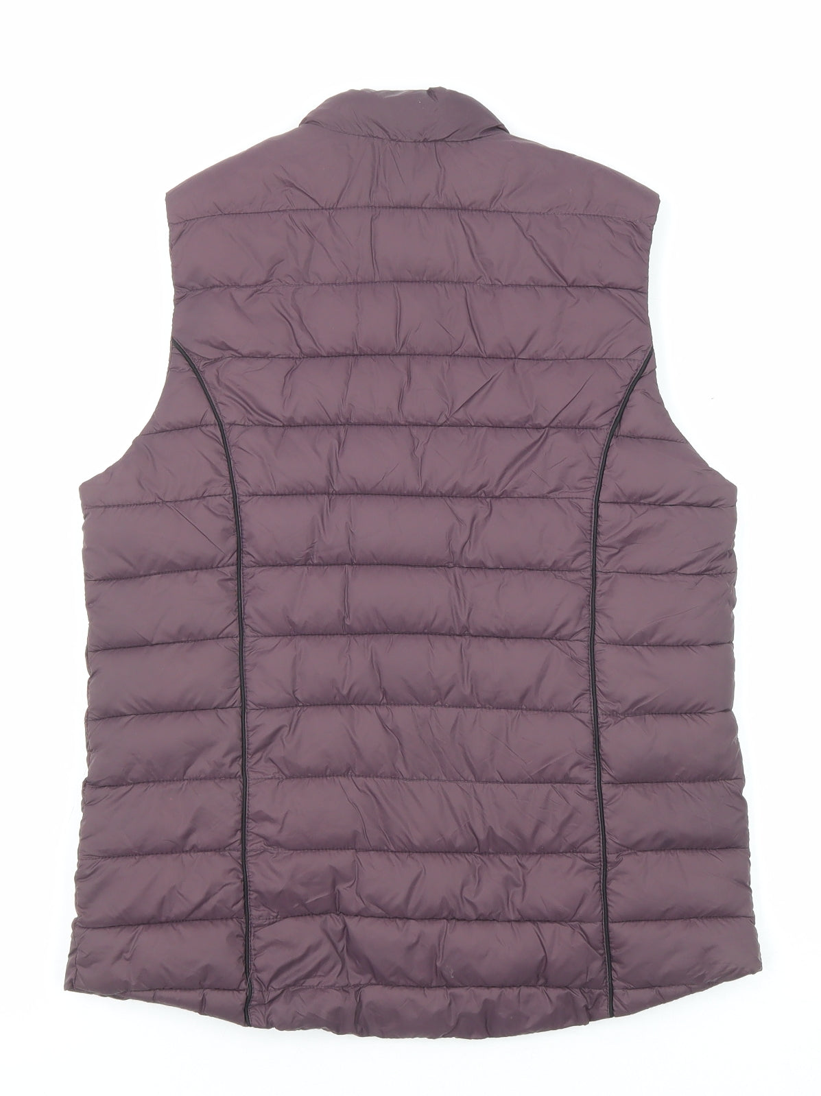 White Stuff Womens Purple Gilet Jacket Size 8 Zip