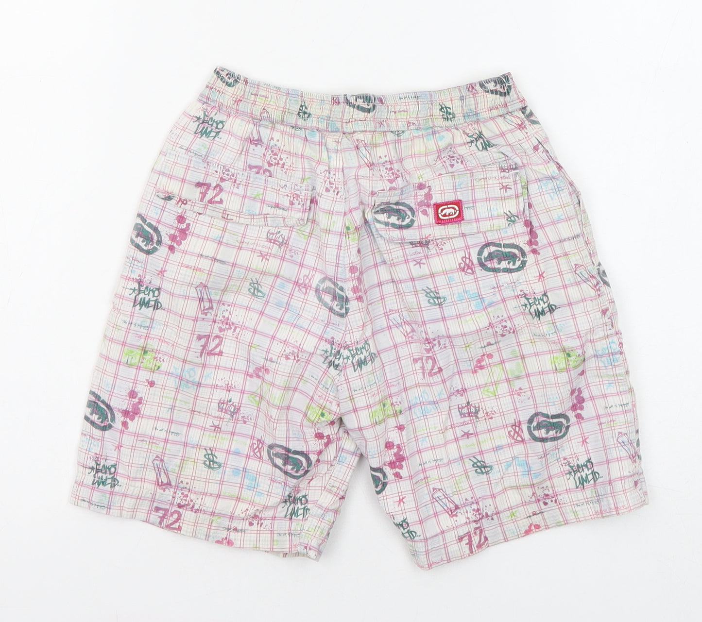 Ecko Unltd. Boys Multicoloured Geometric Cotton Bermuda Shorts Size 4-5 Years L6 in Regular