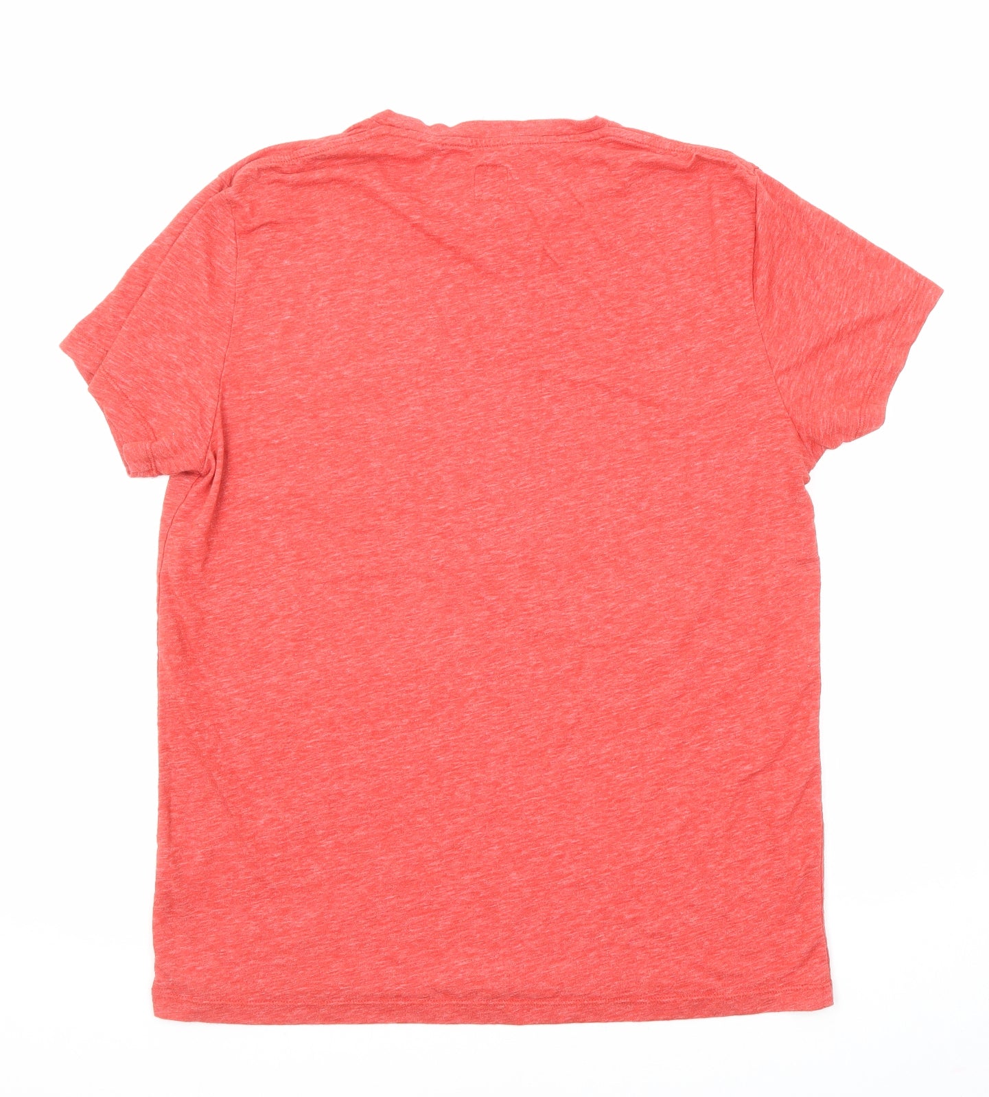 Jack Wills Mens Red Cotton T-Shirt Size L Round Neck