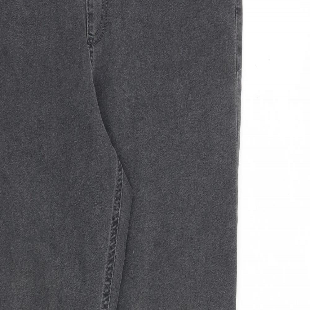 Marks and Spencer Womens Grey Cotton Jegging Jeans Size 12 L26 in Regular