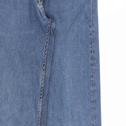 GANT Mens Blue Cotton Straight Jeans Size 30 in L32 in Slim Zip