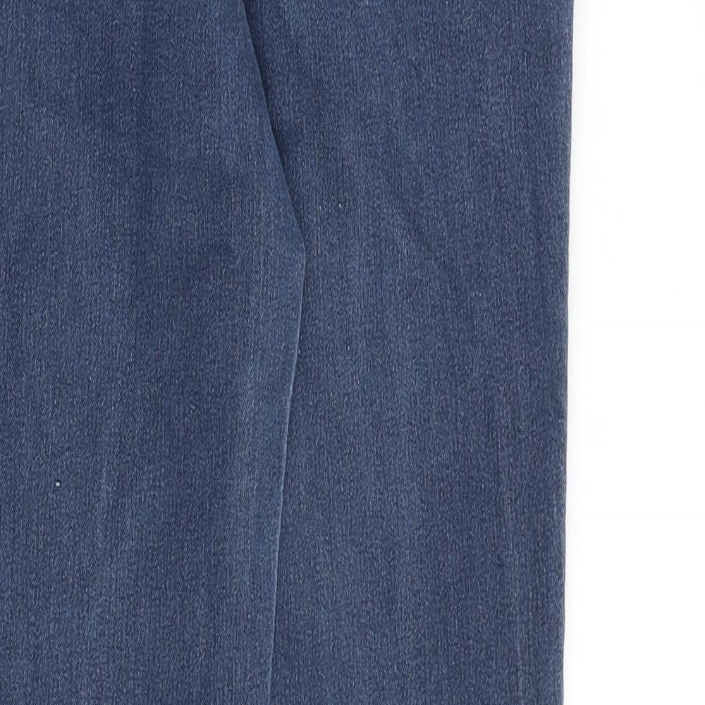NEXT Womens Blue Cotton Skinny Jeans Size 10 L29 in Slim Zip