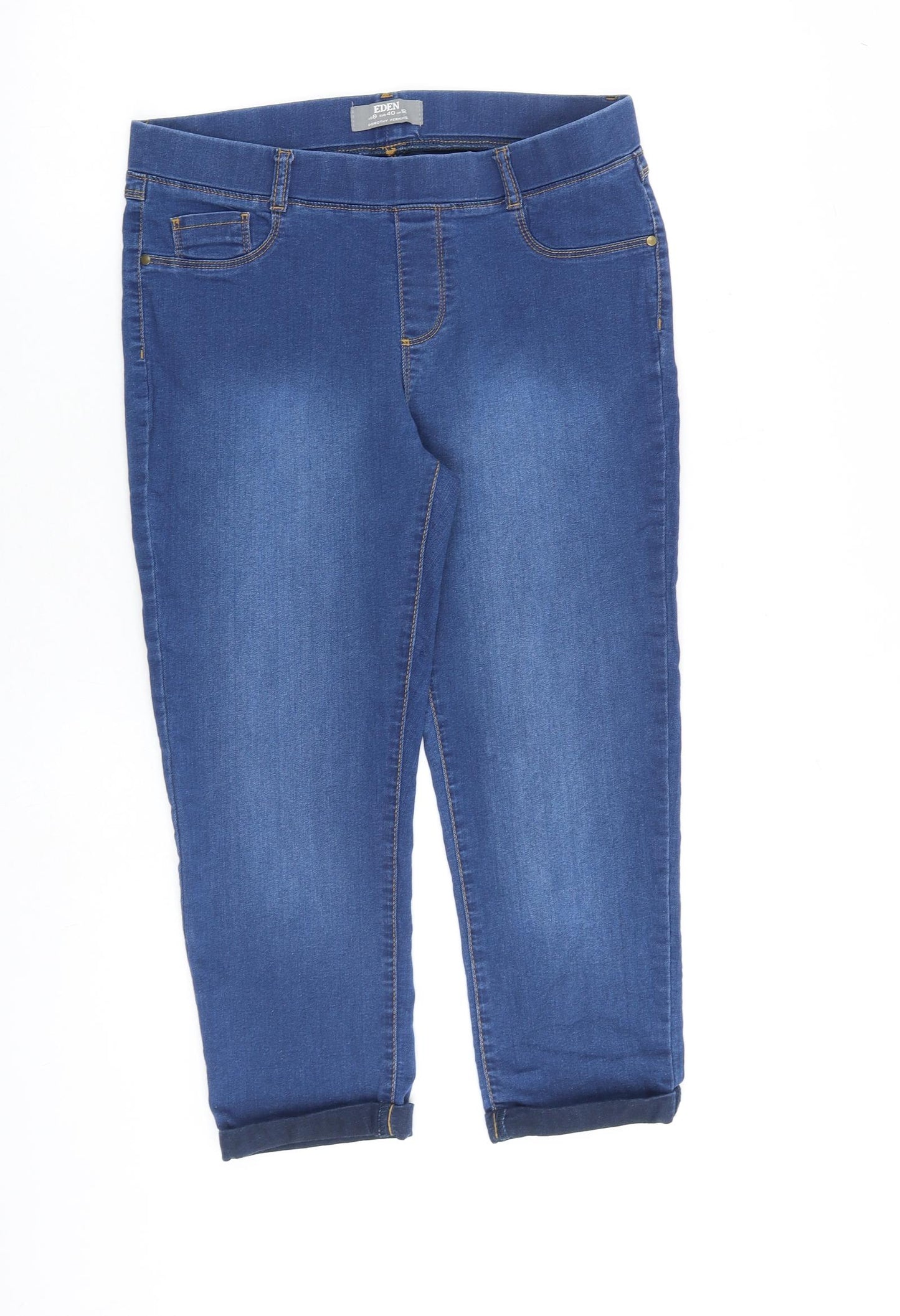 Dorothy Perkins Womens Blue Cotton Jegging Jeans Size 12 L22 in Regular