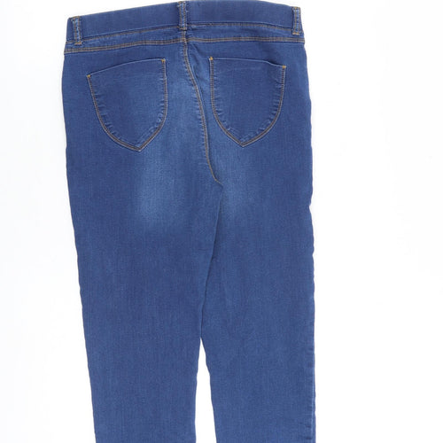 Dorothy Perkins Womens Blue Cotton Jegging Jeans Size 12 L22 in Regular