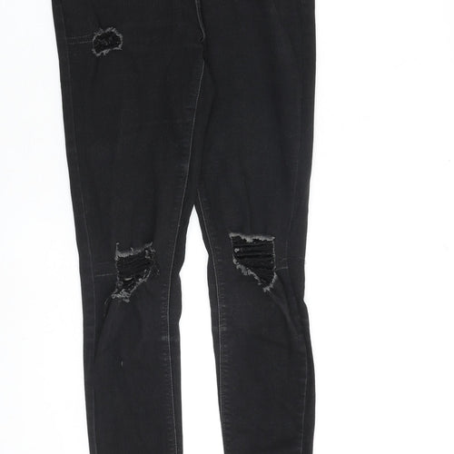 Very Womens Black Cotton Skinny Jeans Size 26 in L33 in Slim Zip
