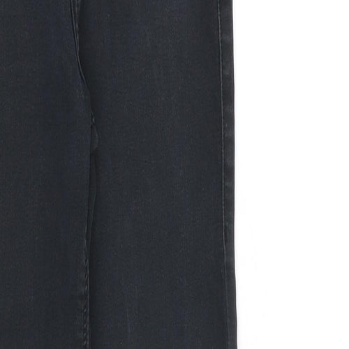 Topshop Womens Grey Cotton Skinny Jeans Size 26 in L34 in Regular Zip