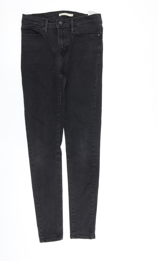 Levi's Womens Black Cotton Skinny Jeans Size 29 in L30 in Regular Zip