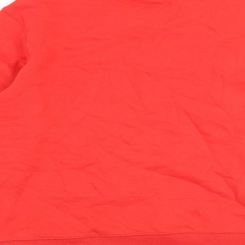 Marks and Spencer Womens Red Polyester Pullover Sweatshirt Size S Pullover