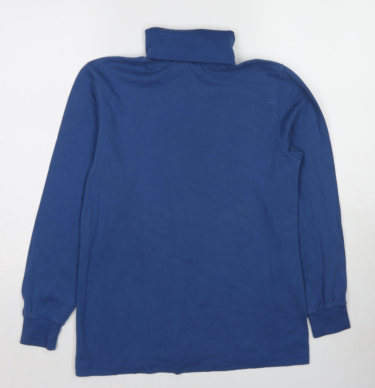 Lands' End Womens Blue Cotton Pullover Sweatshirt Size 4 Pullover
