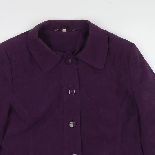 EWM Womens Purple Jacket Size 16 Zip