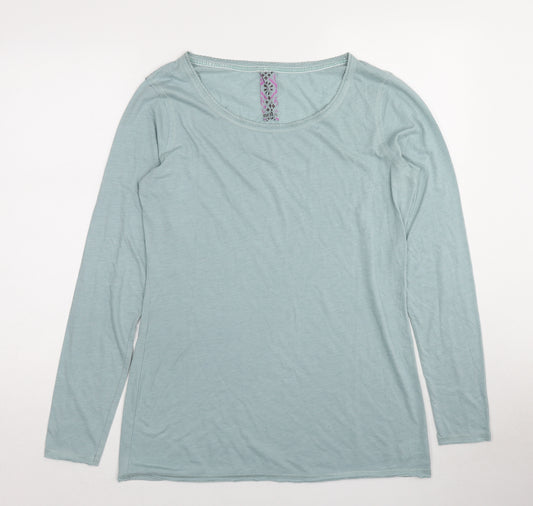 NEXT Womens Blue Cotton Basic T-Shirt Size 16 Round Neck