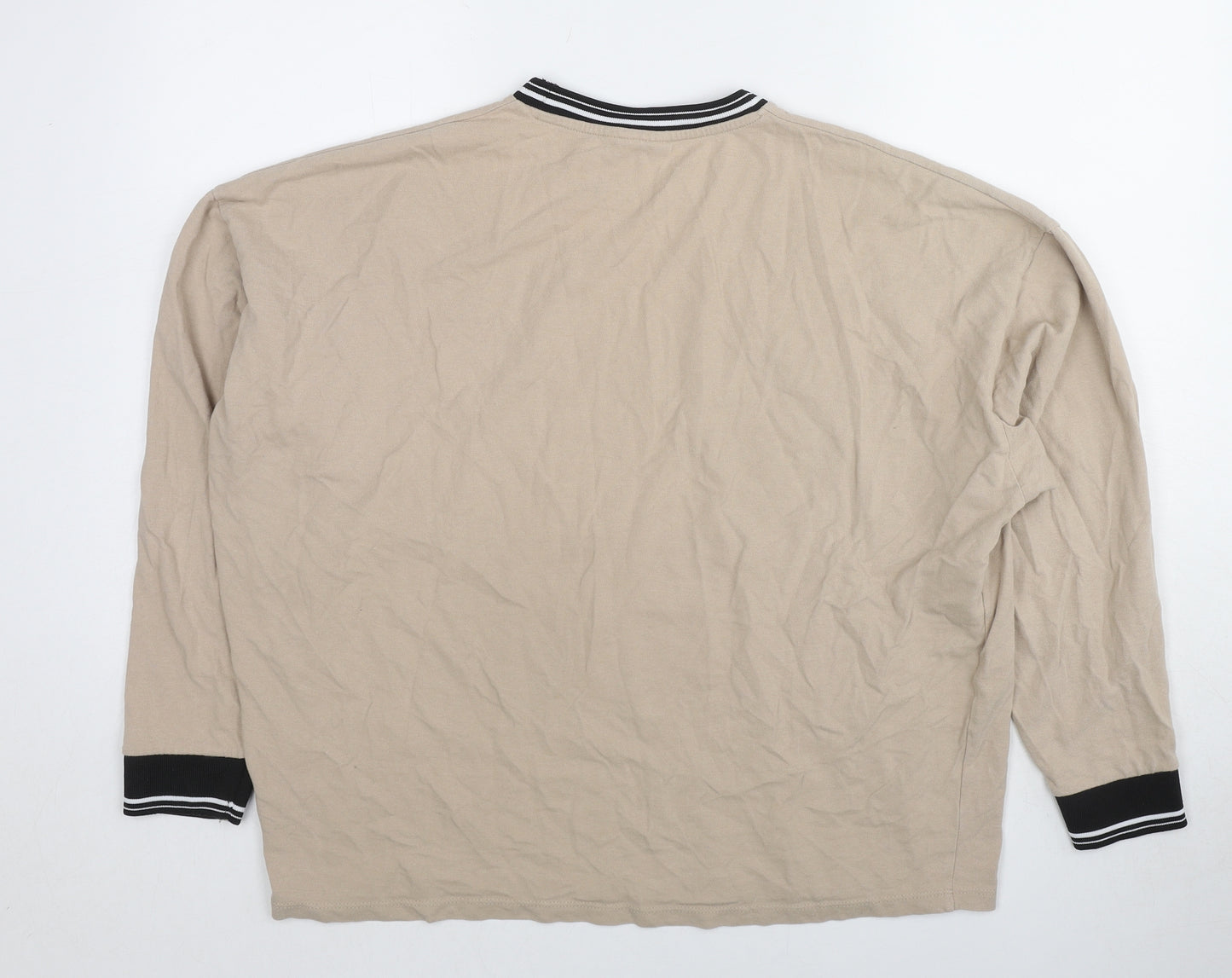 ASOS Mens Brown Cotton Pullover Sweatshirt Size S