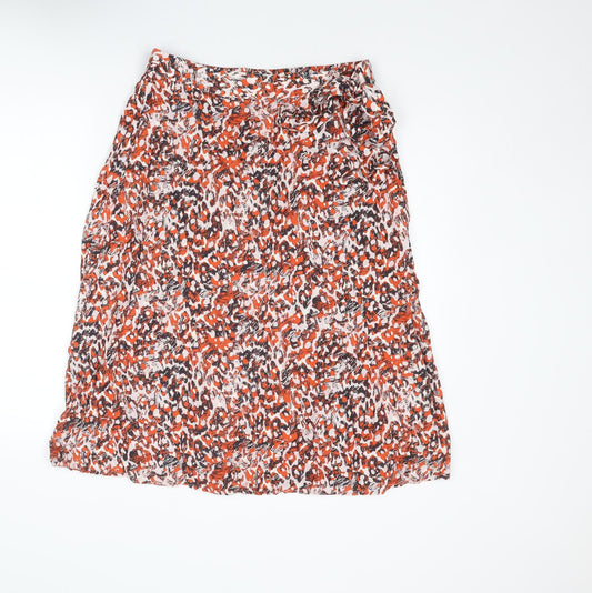 Damart Womens Multicoloured Geometric Viscose A-Line Skirt Size 16
