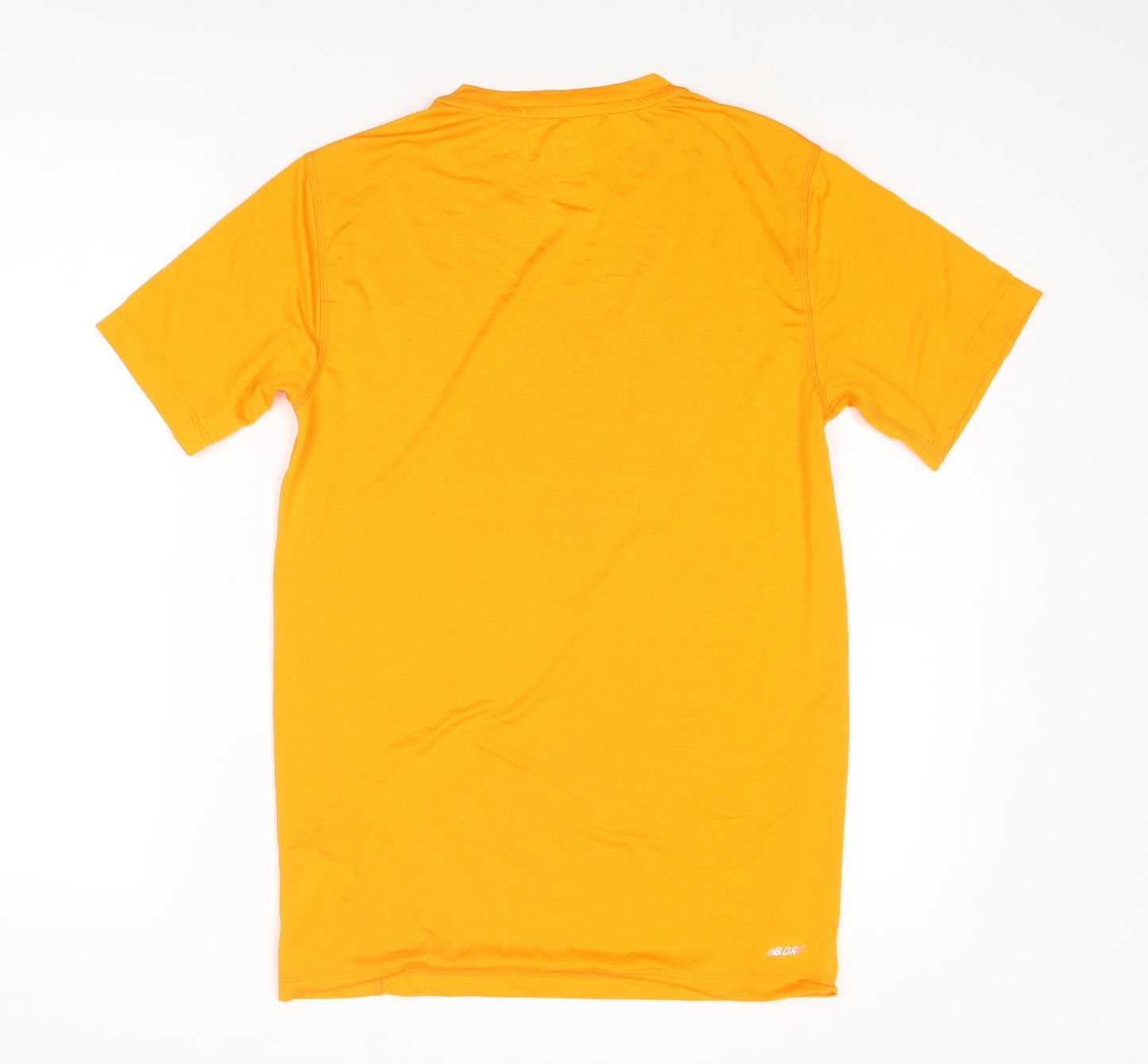 New Balance Mens Orange Polyester Basic T-Shirt Size XS Round Neck Pullover - Vitality London 10,000 2022