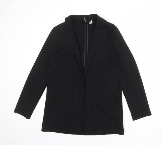 Divided by H&M Womens Black Polyester Jacket Blazer Size 8