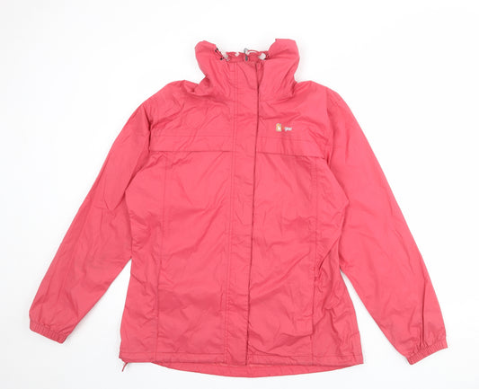 Hi Gear Womens Pink Windbreaker Jacket Size 12 Zip