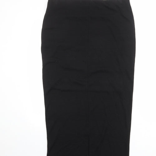Dorothy Perkins Womens Black Polyester Straight & Pencil Skirt Size 16