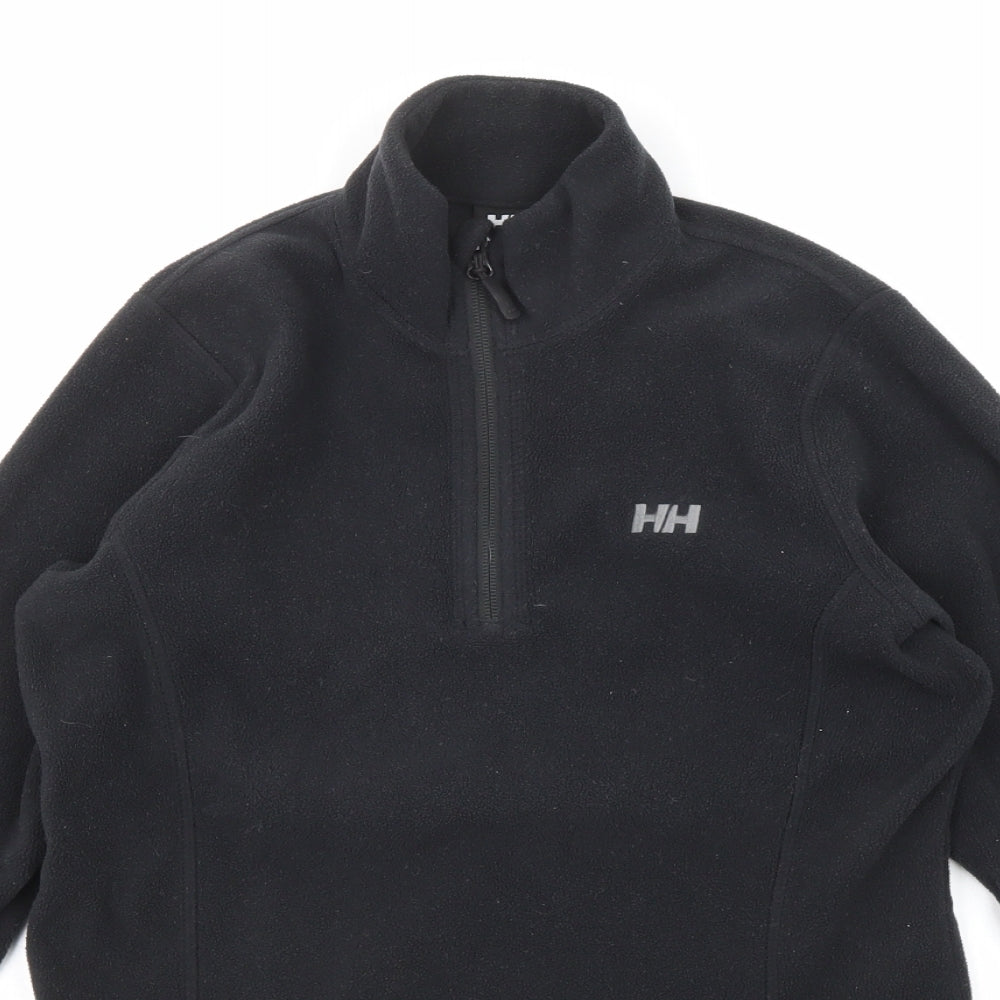 Helly Hansen Womens Black Polyester Pullover Sweatshirt Size M Zip