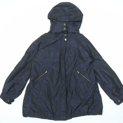 Monsoon Womens Blue Jacket Size 12 Zip