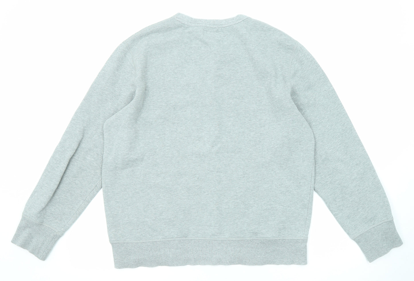 Converse Womens Grey Cotton Pullover Sweatshirt Size M Pullover