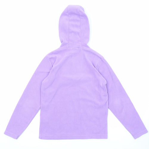 Mountain Warehouse Girls Purple Polyester Pullover Hoodie Size 9-10 Years Zip
