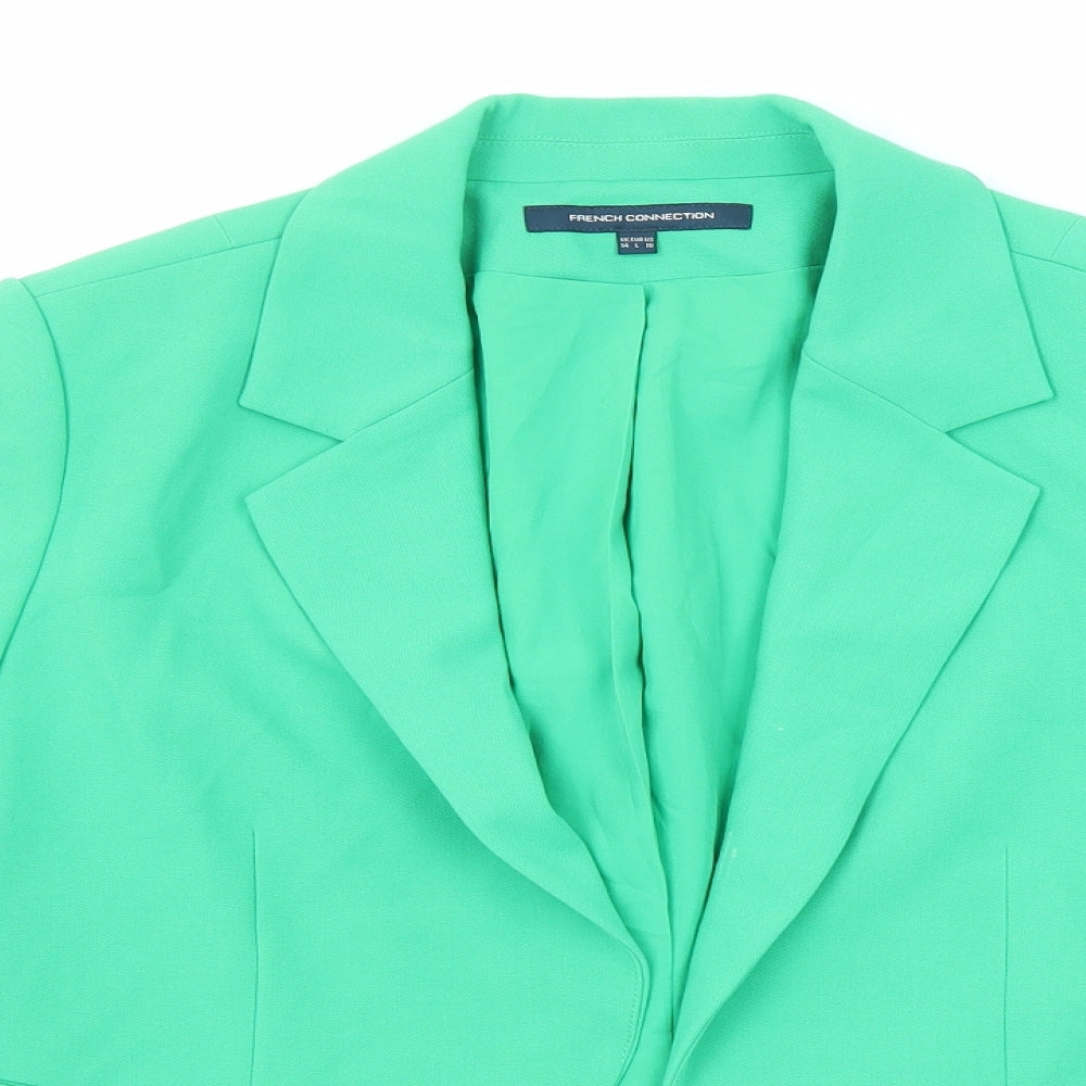 French Connection Womens Green Jacket Blazer Size 14