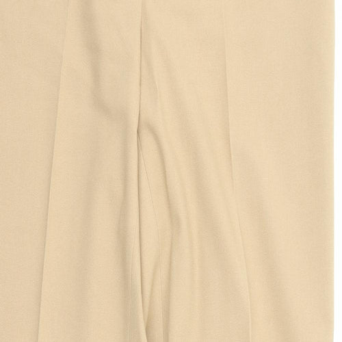 Kookai Womens Beige Polyester Dress Pants Trousers Size 12 L31 in Regular Zip