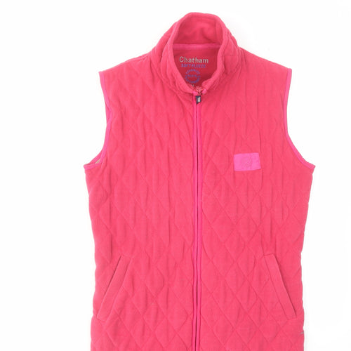 Chatham Womens Pink Gilet Jacket Size M Zip