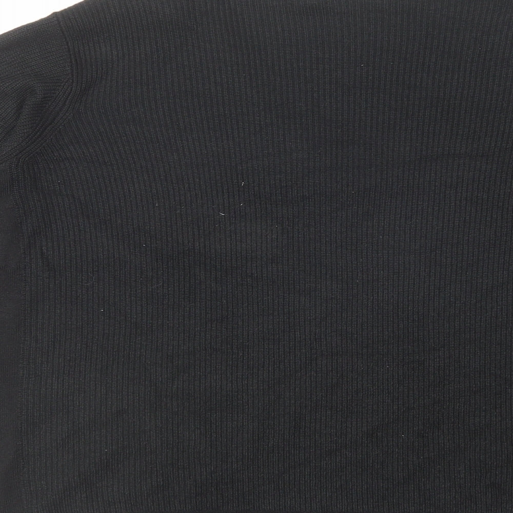 Per Una Womens Black V-Neck Viscose Pullover Jumper Size 16