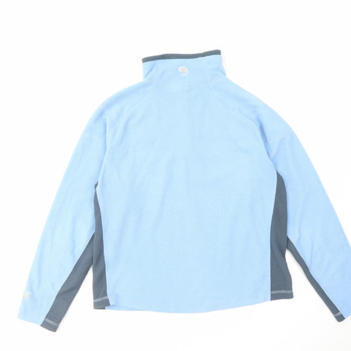 Mountain Hardwear Womens Blue Colourblock Polyester Pullover Sweatshirt Size S Zip