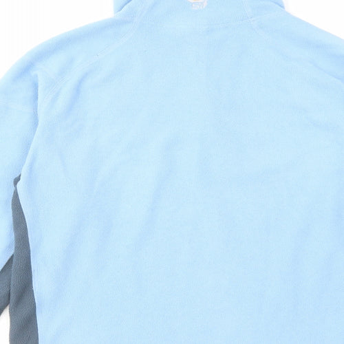 Mountain Hardwear Womens Blue Colourblock Polyester Pullover Sweatshirt Size S Zip