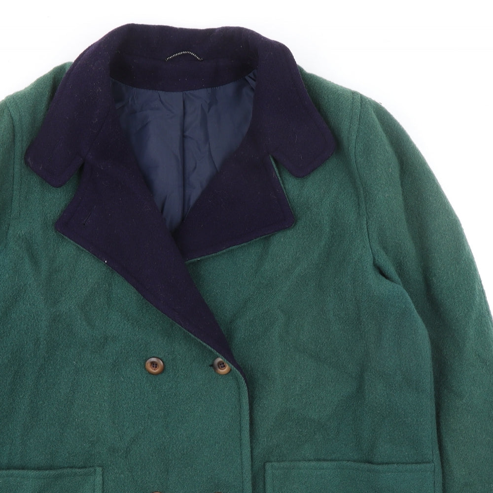 Murray Brothers Womens Green Overcoat Coat Size 18 Button