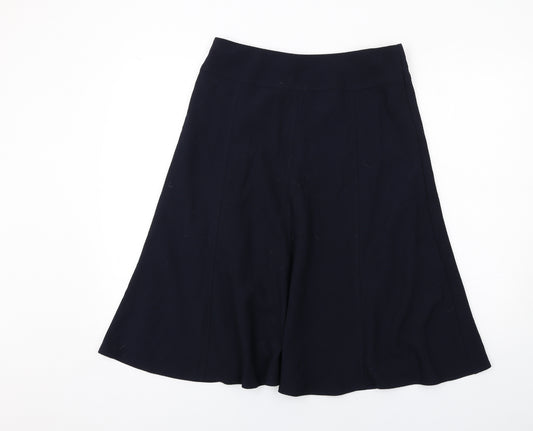 Marks and Spencer Womens Blue Polyester Swing Skirt Size 12