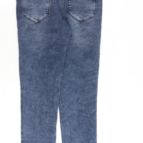 TU Mens Blue Cotton Skinny Jeans Size 30 in L30 in Slim Zip