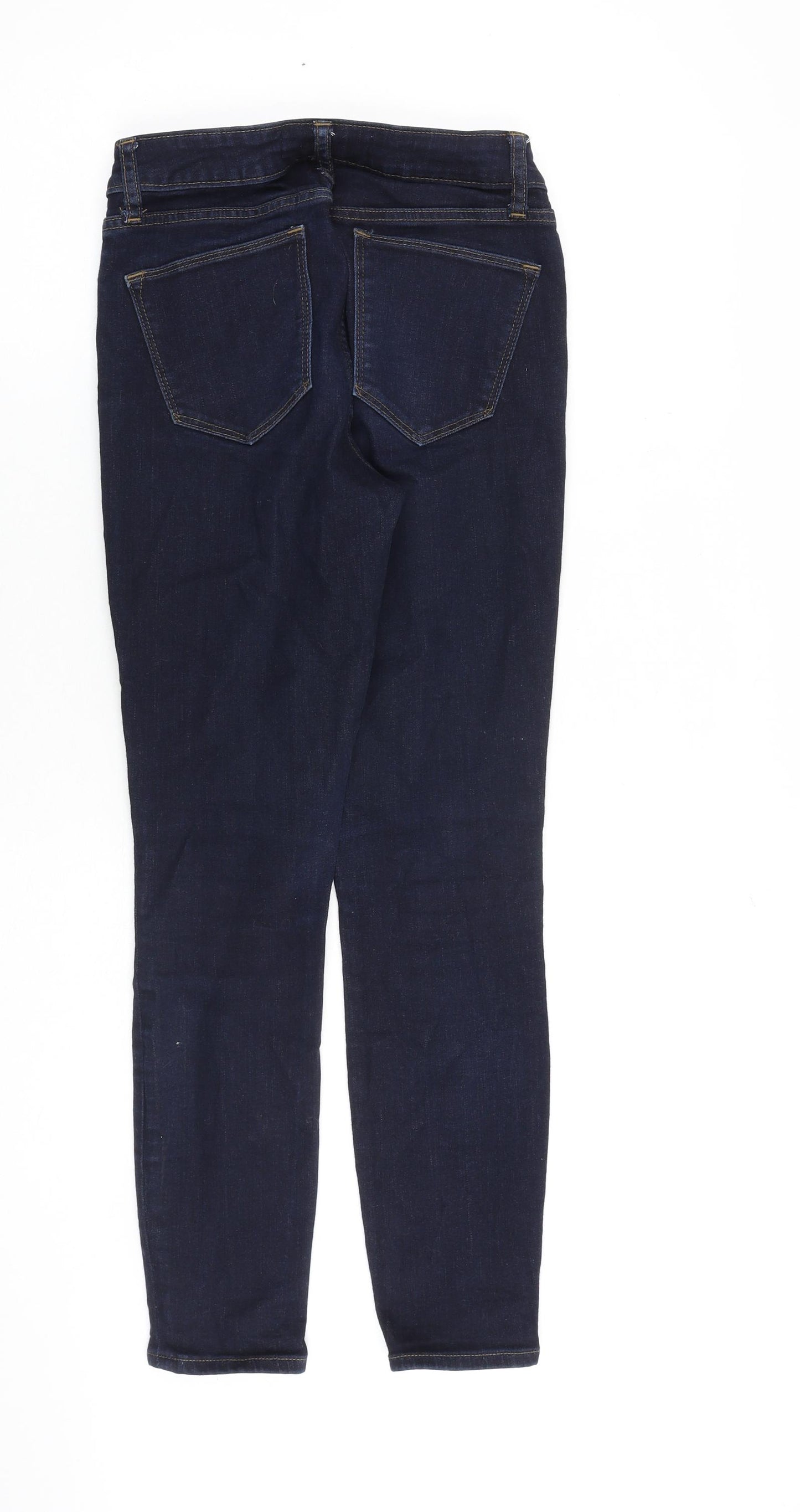 Gap Womens Blue Cotton Skinny Jeans Size 26 in L27 in Slim Zip