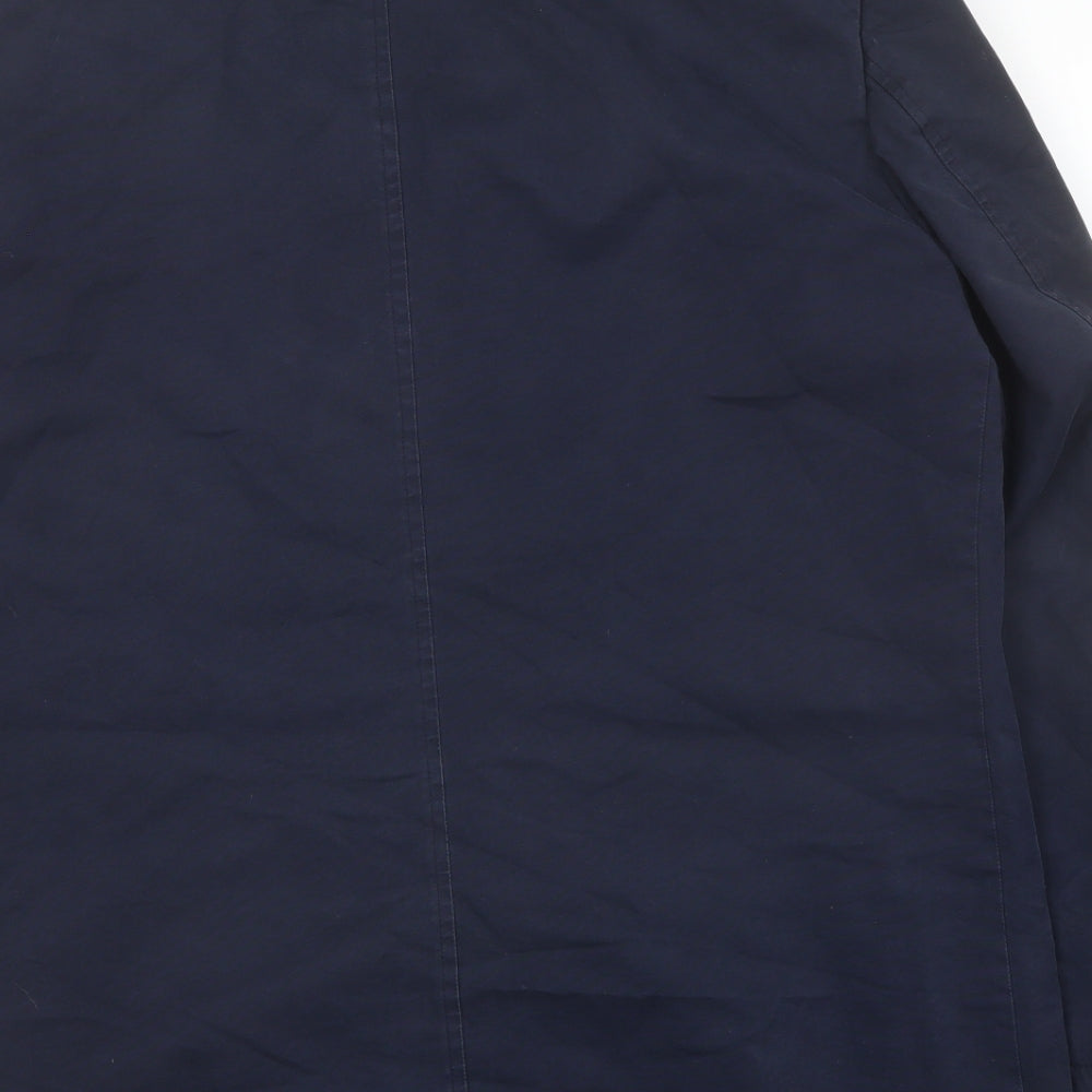 Reed Mens Blue Cotton Jacket Suit Jacket Size 46 Regular