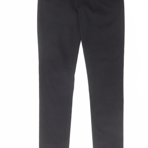 Denim & Co. Womens Black Cotton Skinny Jeans Size 6 L29 in Regular Zip