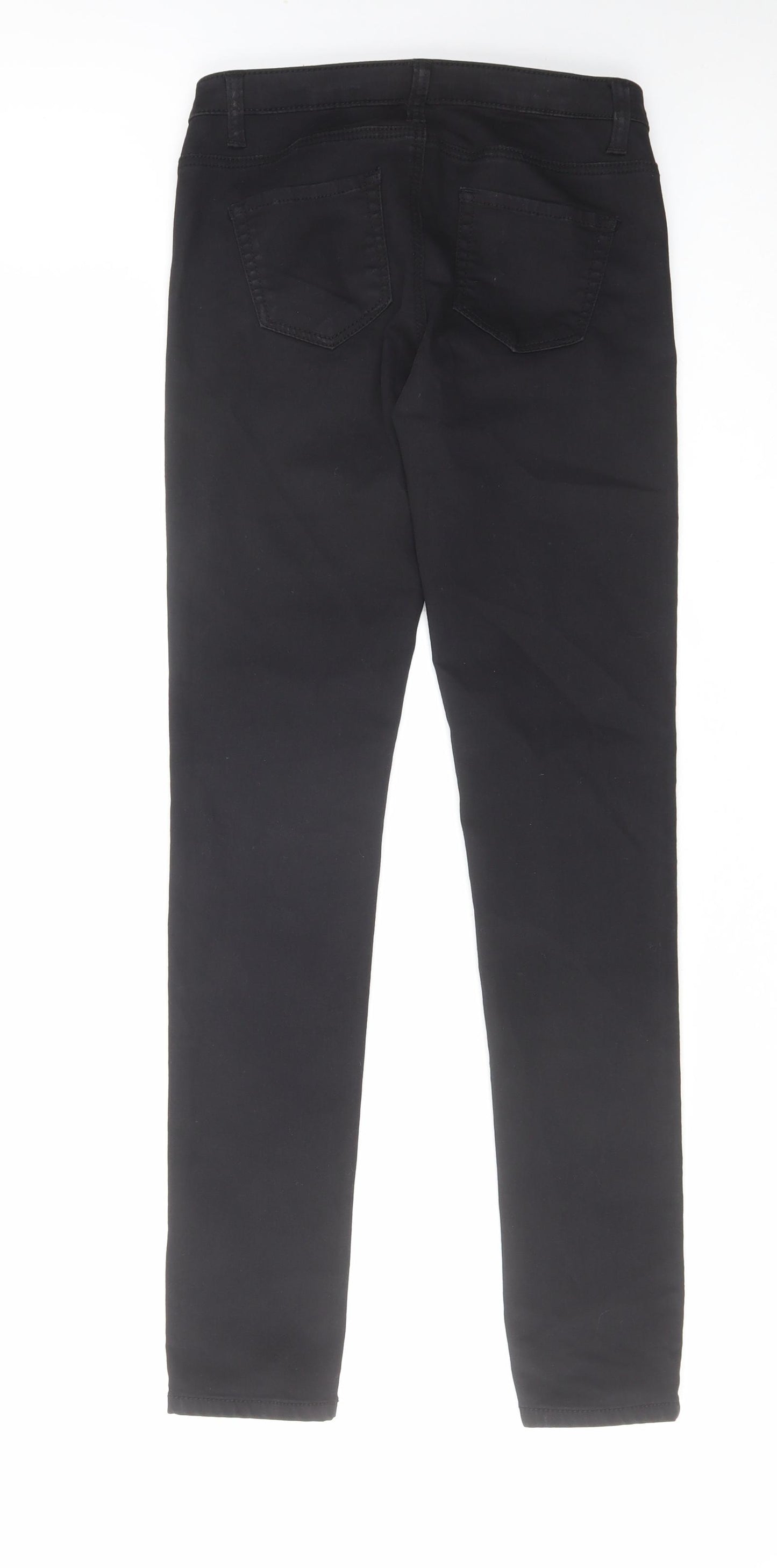 Denim & Co. Womens Black Cotton Skinny Jeans Size 6 L29 in Regular Zip