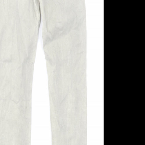 Emporio Armani Womens Green Cotton Skinny Jeans Size 24 in L26 in Regular Zip