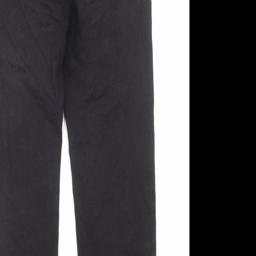 Bonmarché Womens Grey Cotton Straight Jeans Size 12 L26 in Regular Zip