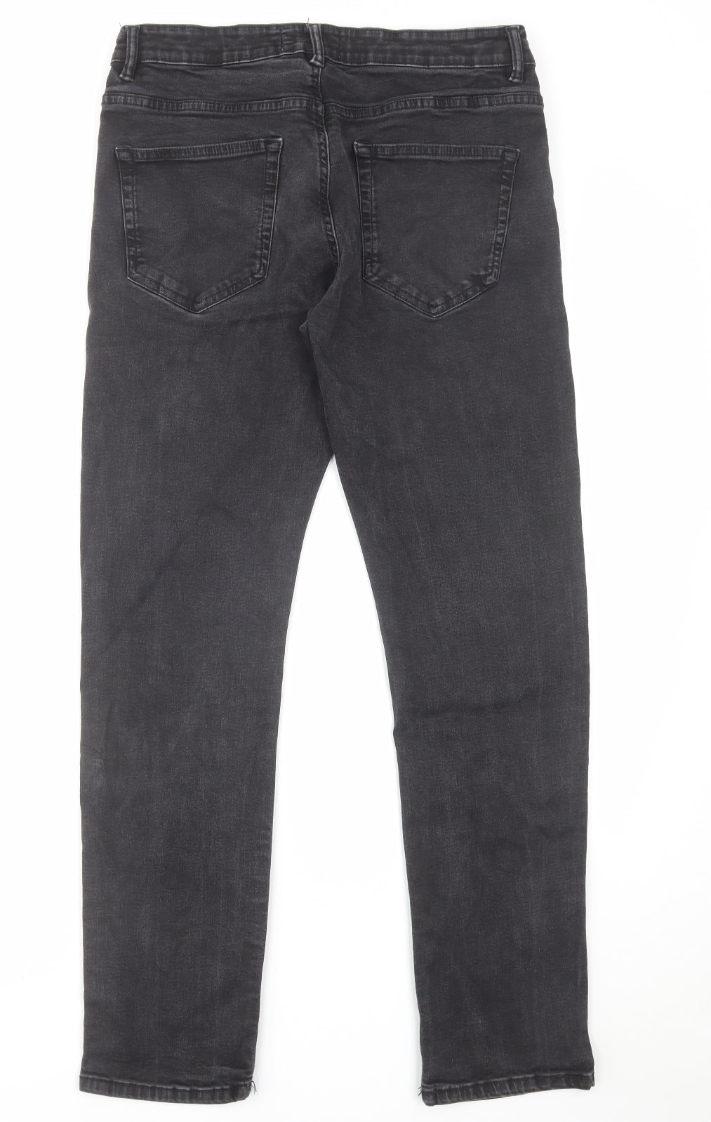 Easy Mens Blue Cotton Skinny Jeans Size 34 in L32 in Slim Zip