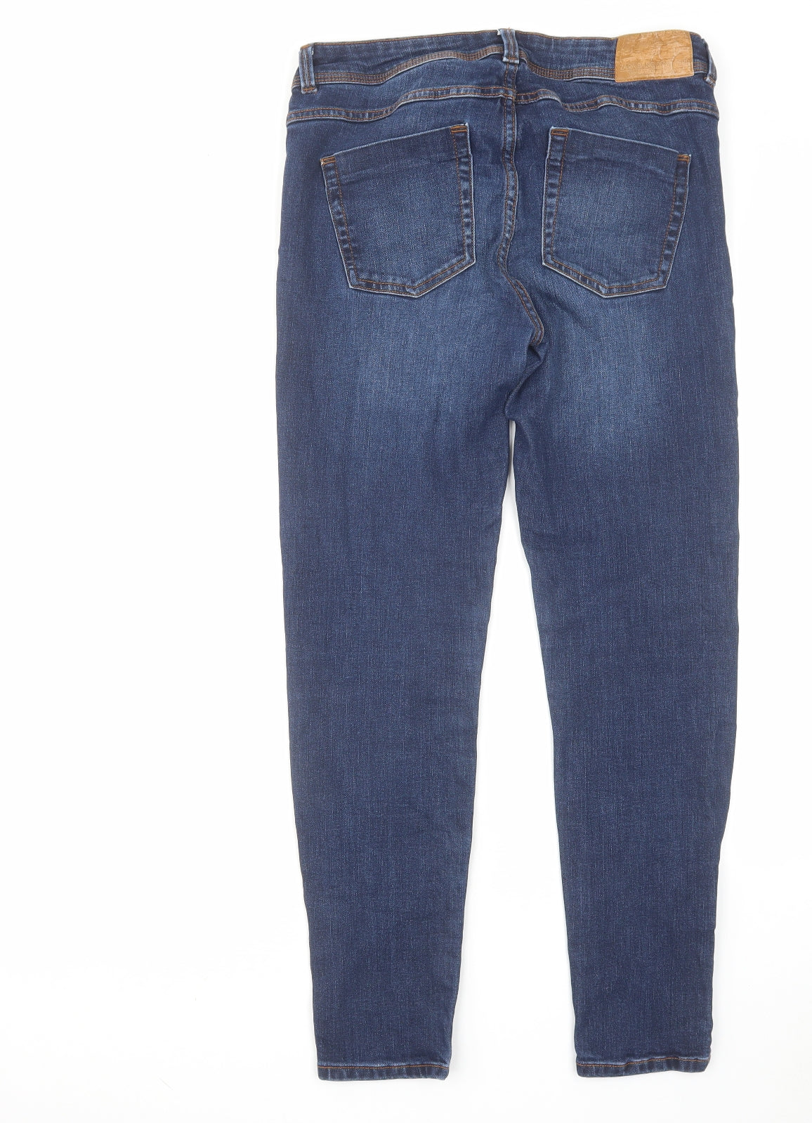 Zara Womens Blue Cotton Skinny Jeans Size 28 in L27 in Regular Zip